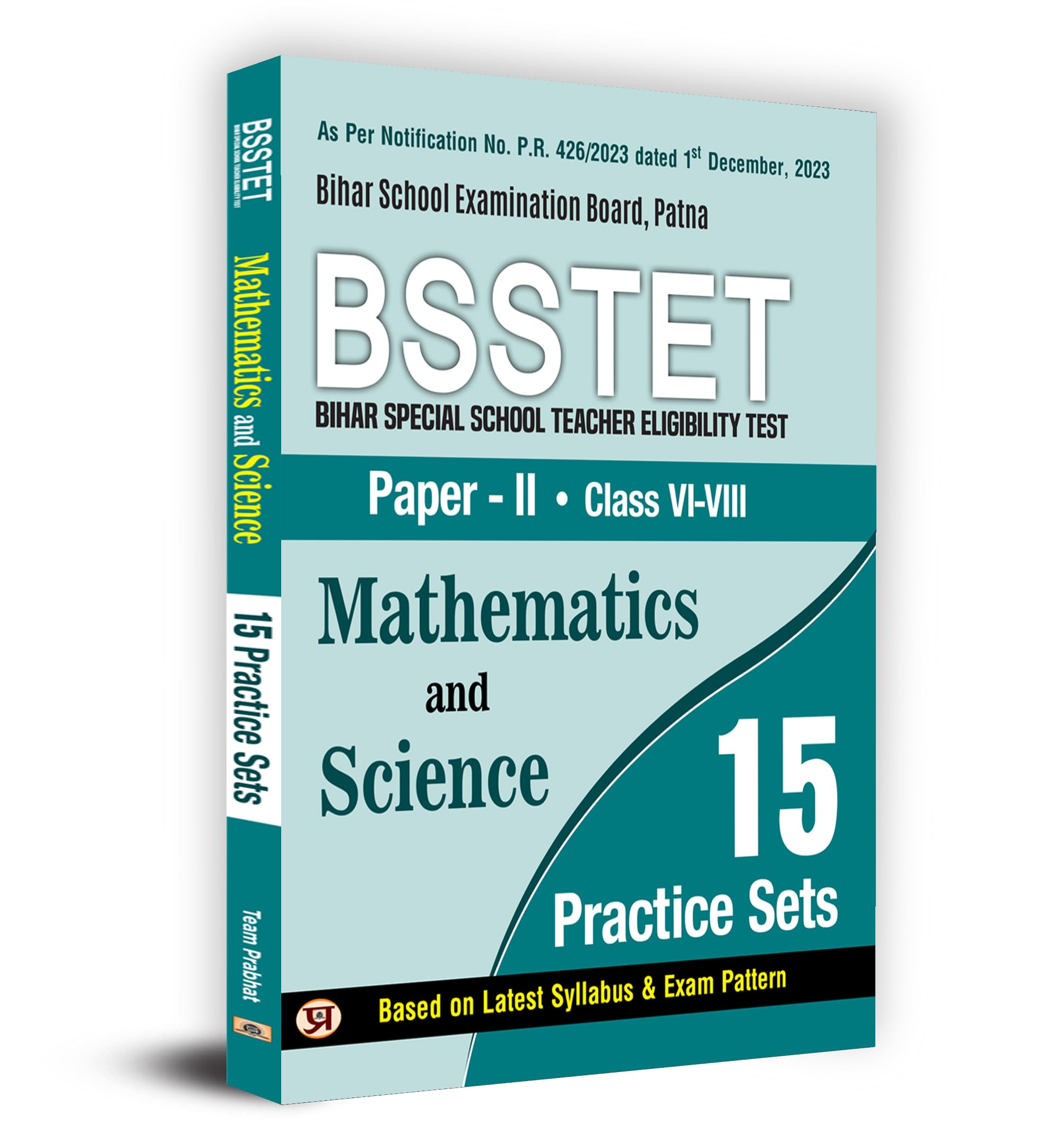 BSSTET Bihar Special School Teacher Eligibility Test Paper2 Class 68 | Mathematics And Science 15 Practice Sets Book