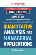 Gullybaba IGNOU MBAOM 1st Sem MMPC05 Quantitative Analysis for Managerial Applications in English