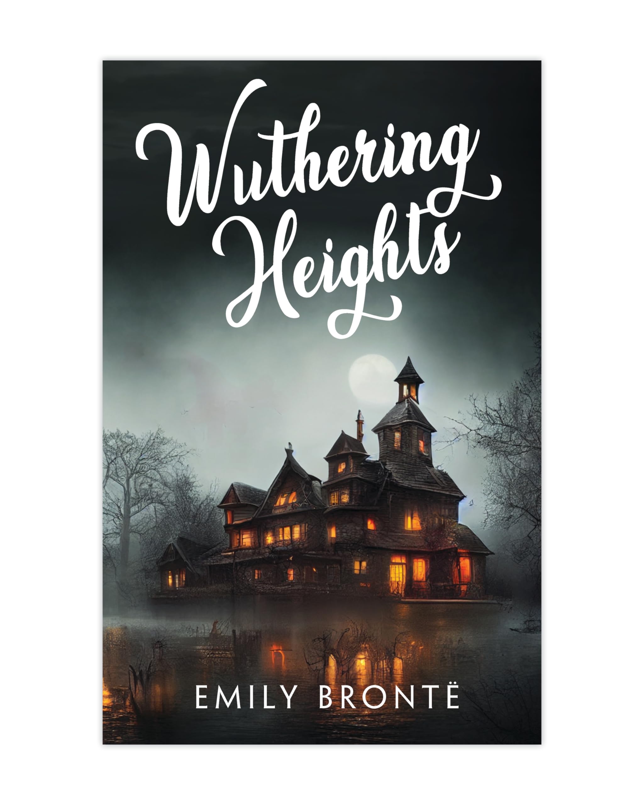 Wuthering Heights by emily bronte classic gothic paperback novel with ribbon bookmark