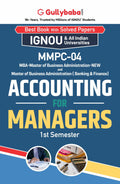 Gullybaba IGNOU MBAOM 1st Sem MMPC04 Accounting for Managers in English  Latest Edition IGNOU Help Book with Solved Previous Y
