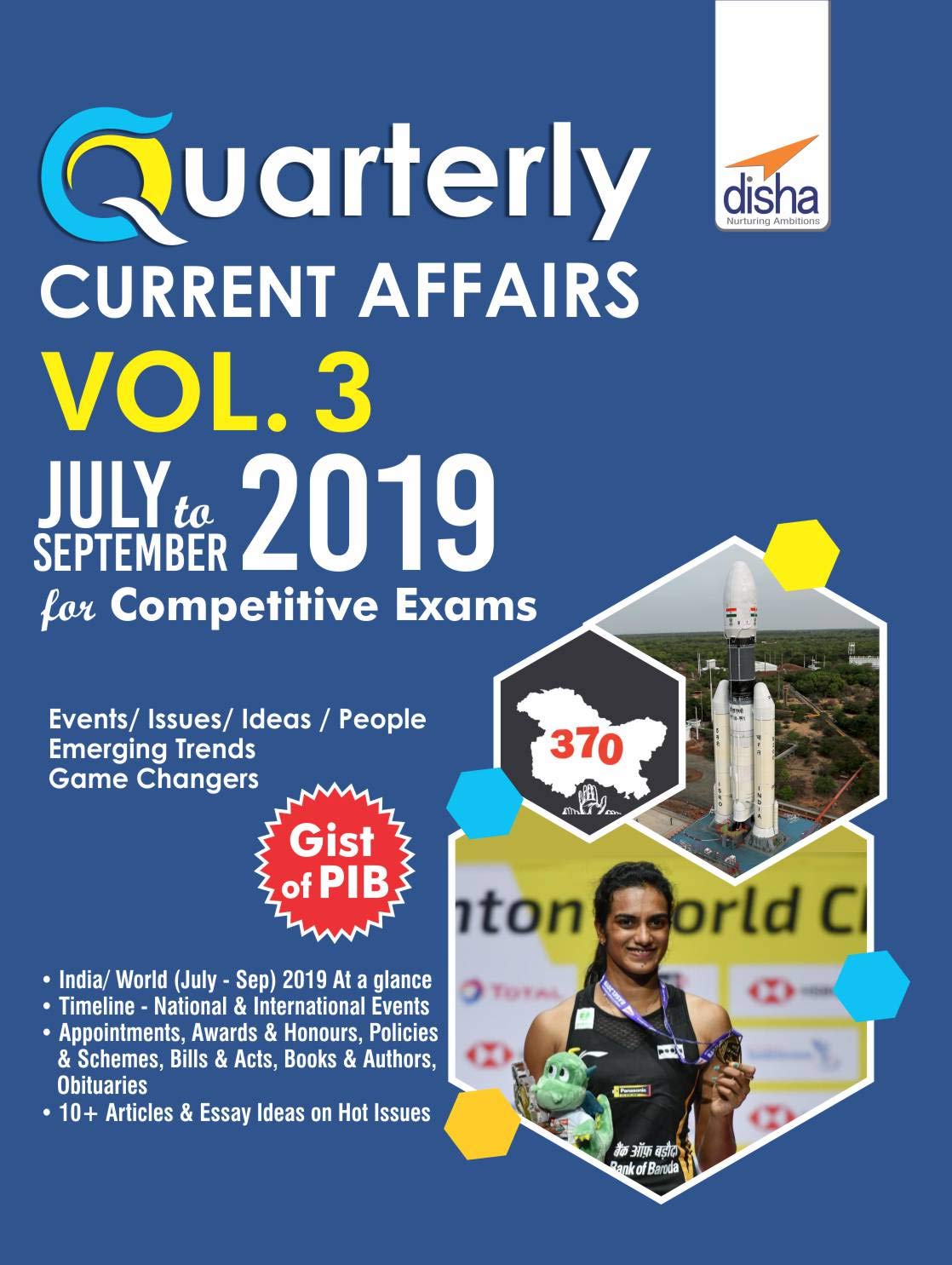 Quarterly Current Affairs Vol. 3  July To September 2019 For Competitive Exams
