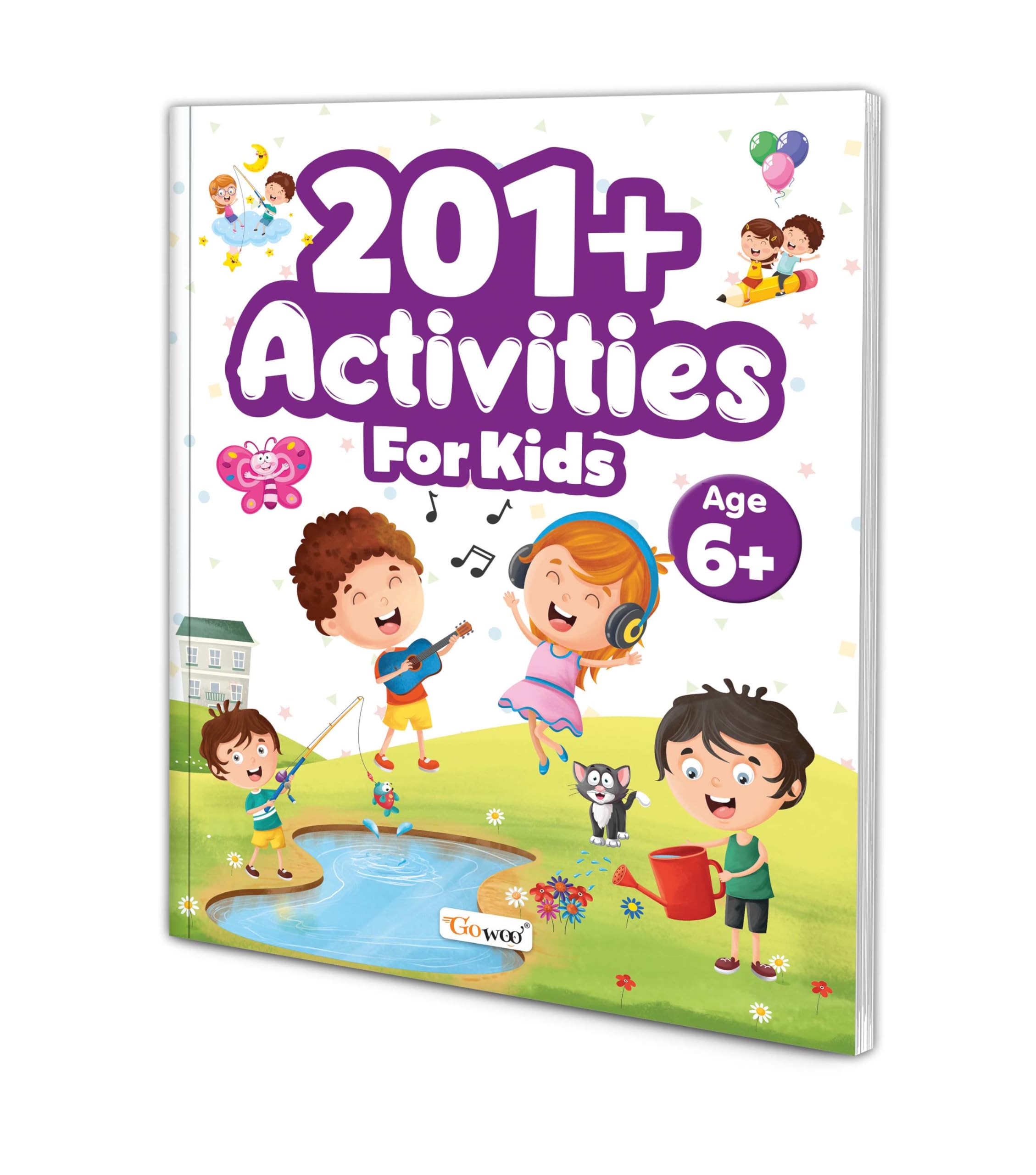 201+ Activities for Kids for Age 6+ : Educational activity book, Colorful activity book for kids, Fun activities for kids, Mazes
