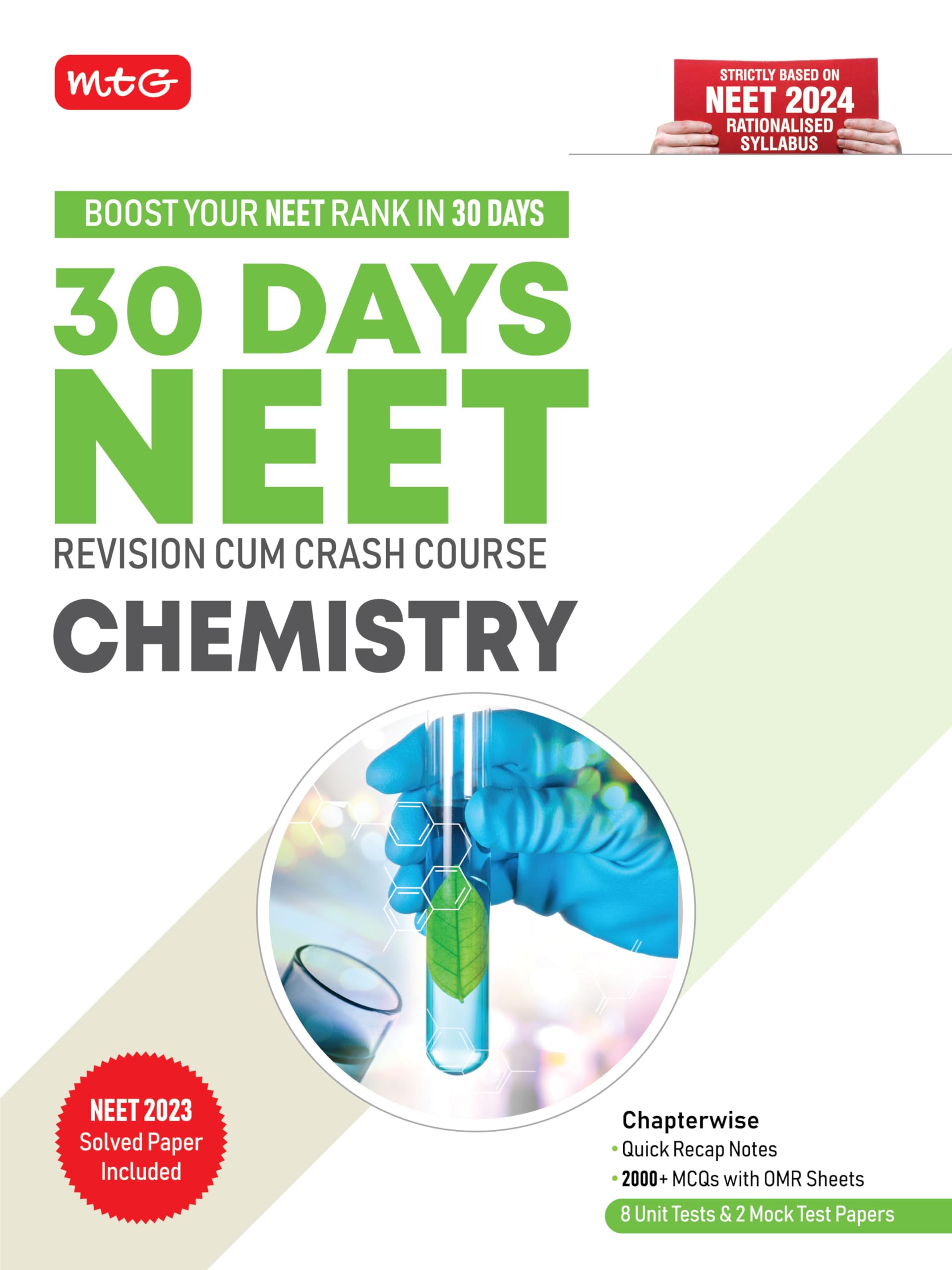MTG 30 Days Crash Course for NEET Chemistry  NEET Revision CumCrash Course As Per NCERT Rationalised Syllabus for NEET 2024 Ex