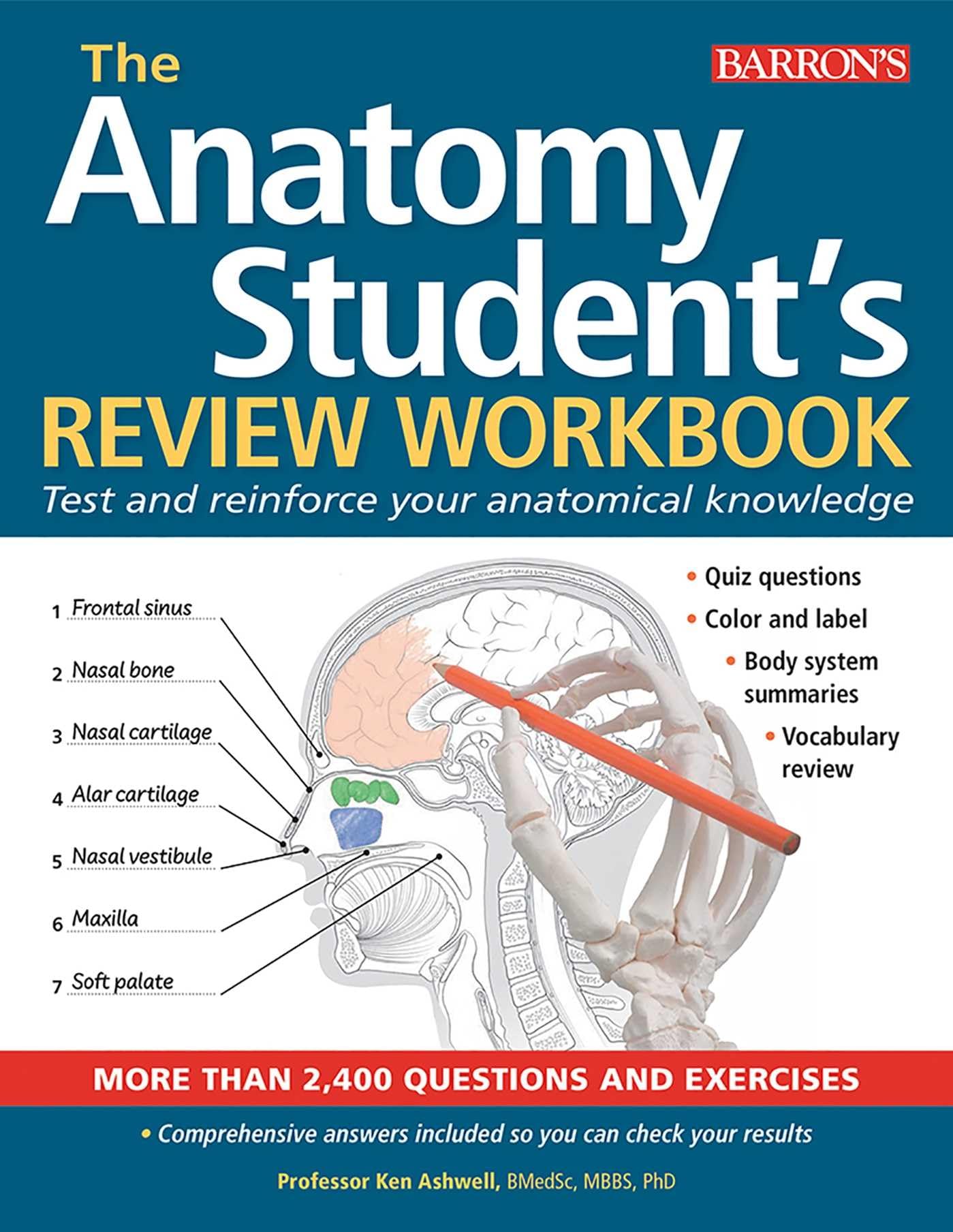 Anatomy Students Review Workbook: Test and reinforce your anatomical knowledge (Barrons Test Prep)