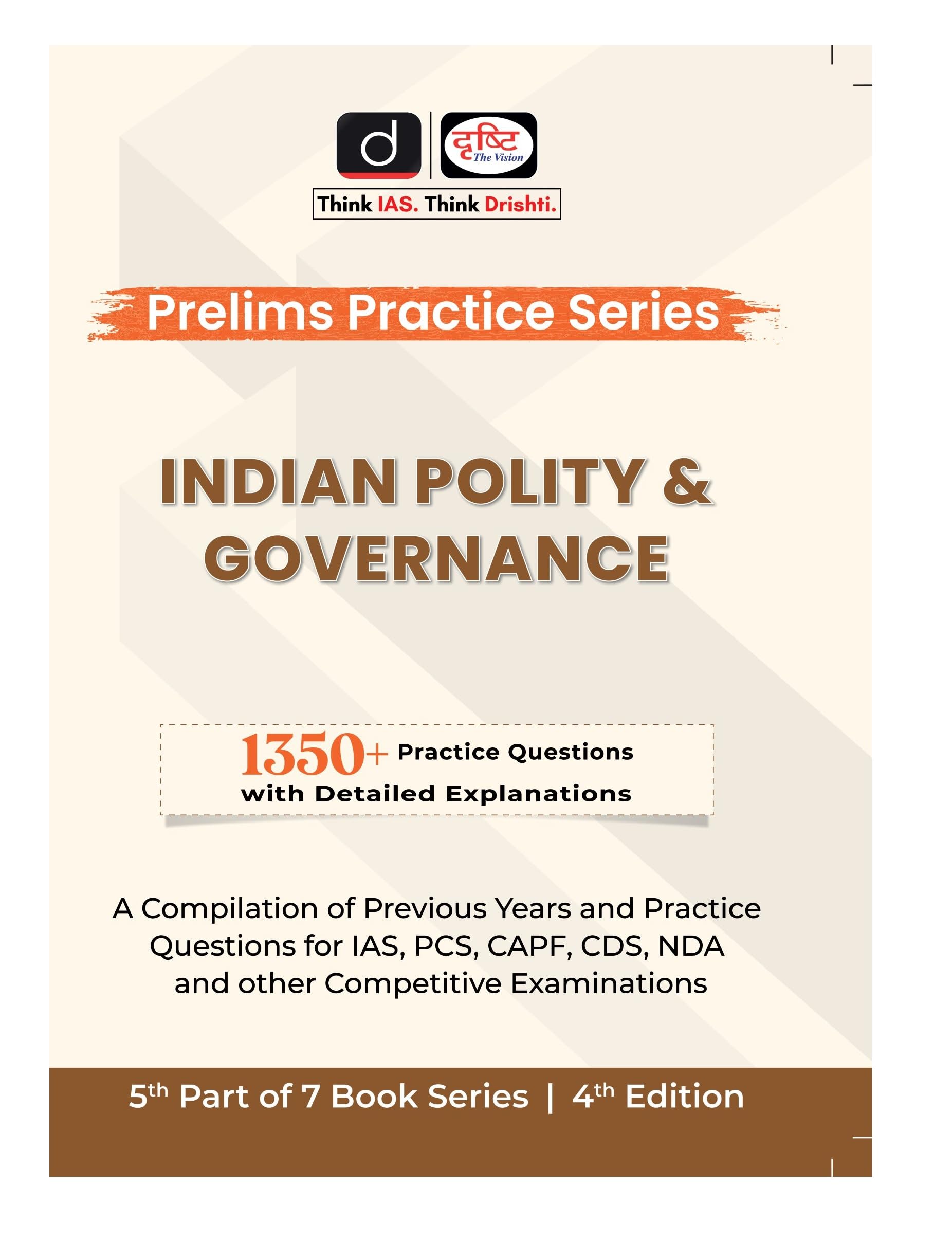 Drishti Ias PpseIndian Polity And Governance 4Th Edition | Prelims Examination Books | Upsc Exam Books