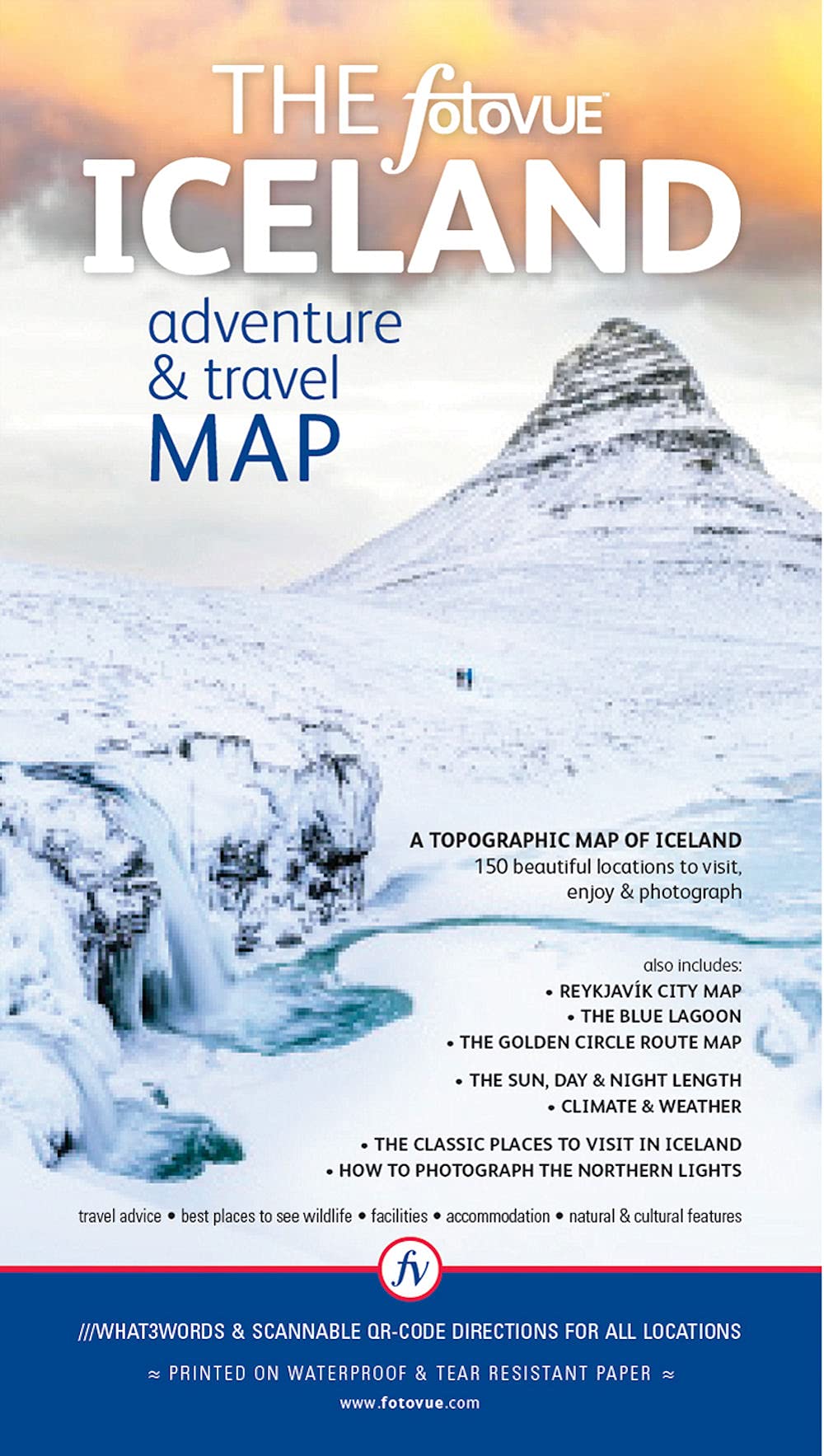 The Fotovue Iceland Adventure And Travel Map Rushforth, James