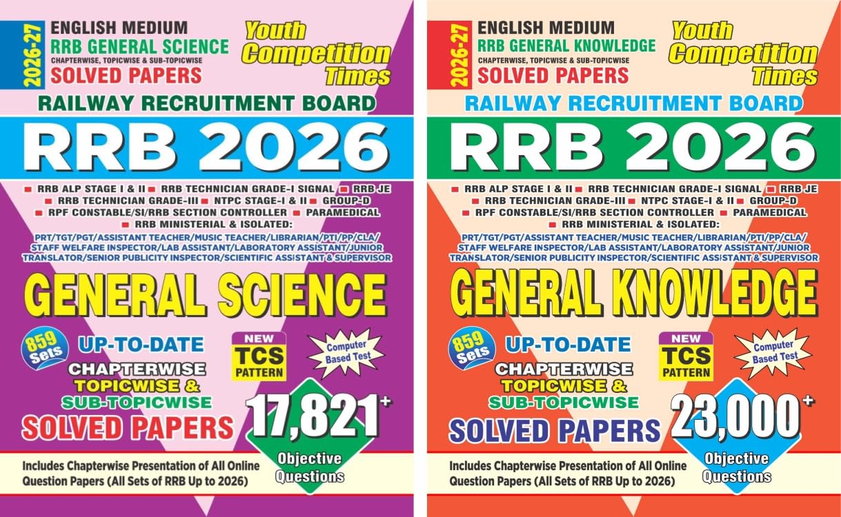 RRB GK & General Science Chapterwise Solved Papers 2026 English Medium