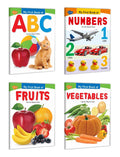 My First Book Of  Abc, Numbers, Fruits, Vegetables | Pack Of 4 Books