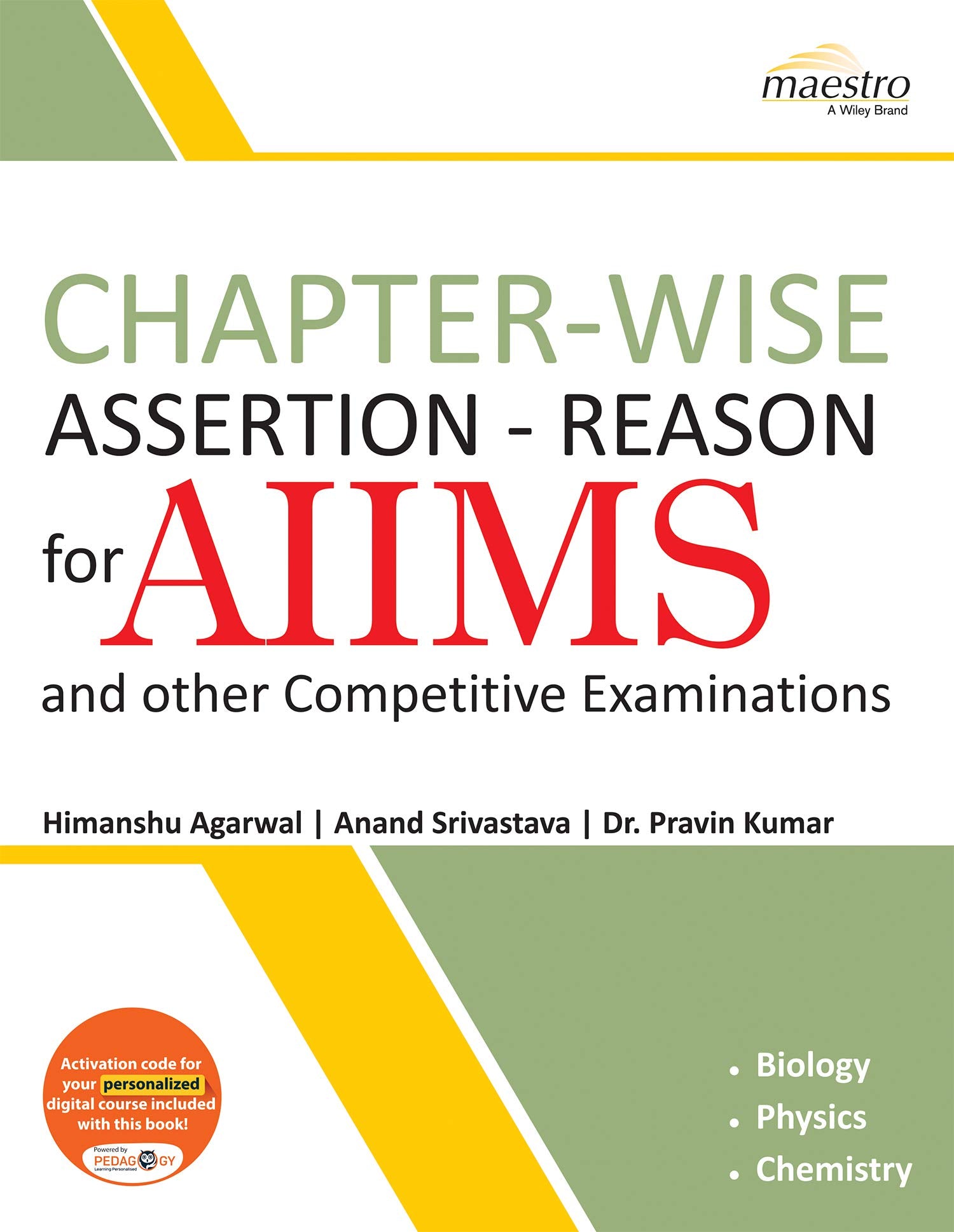 Wileys Chapterwise AssertionReason for AIIMS and Other Competitive Examinations