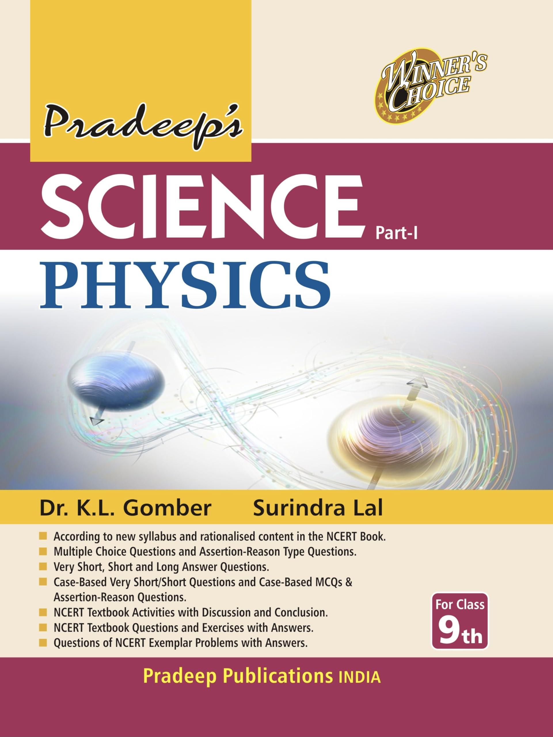 Pradeeps Science Part  I Physics for Class 9  Examination 202526