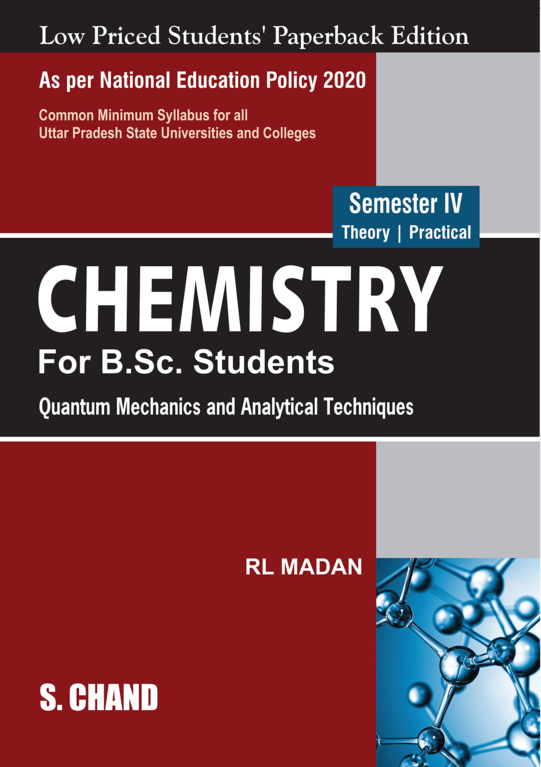 Chemistry For B.Sc. Students  Semester Iv (Nep Up)