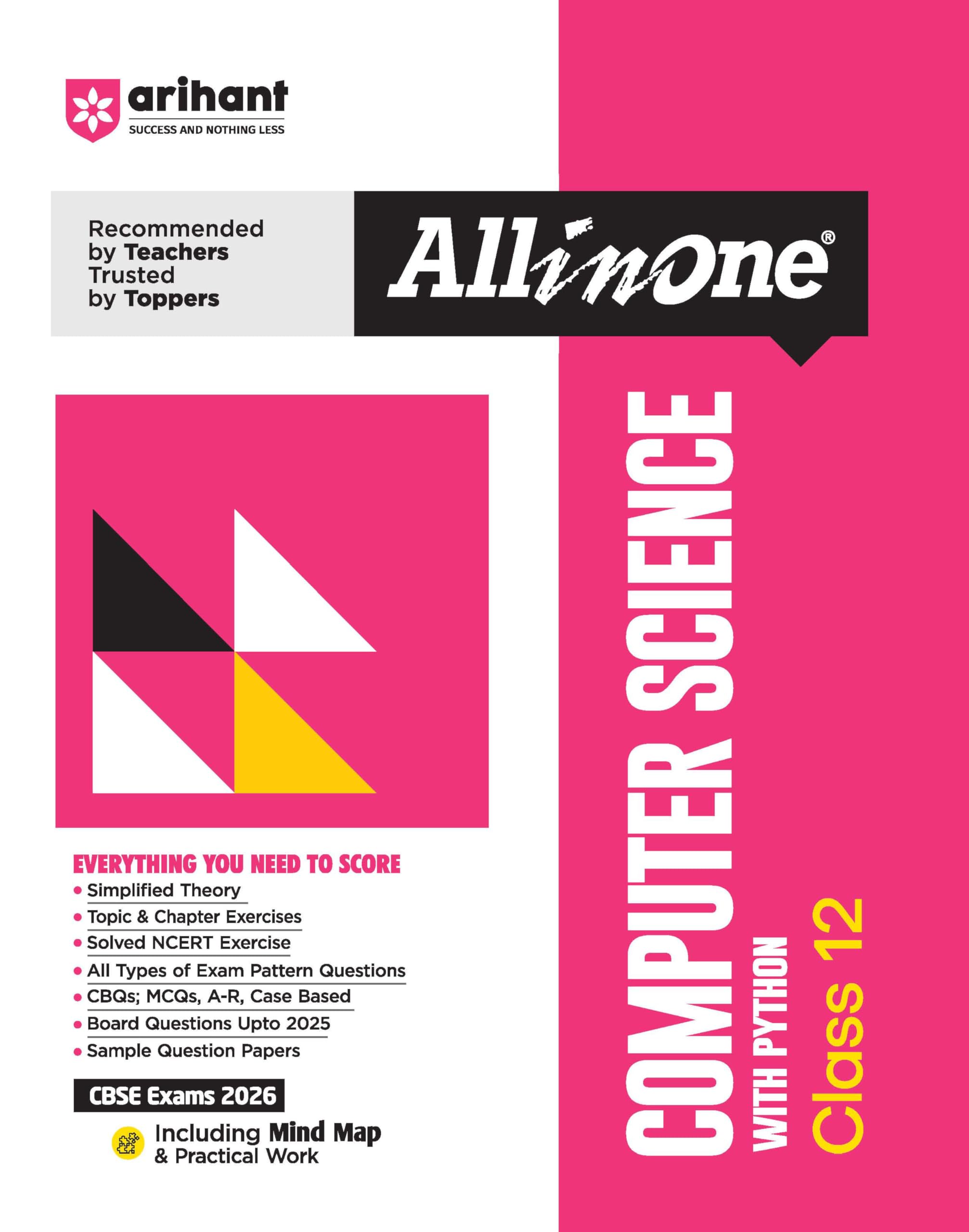 Arihant All In One Computer Science With Python Class 12 For Cbse Exams 202526 | Simplified Theory, Topicwise Illustrations & P