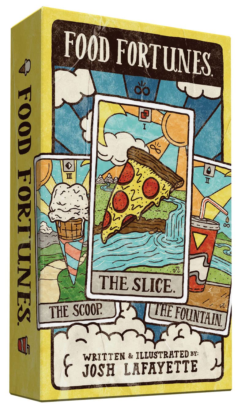 Food Fortunes Card Deck (Gifts For Foodies, Food Lover Gifts, Funny Tarot Cards, Funny Deck Of Cards)