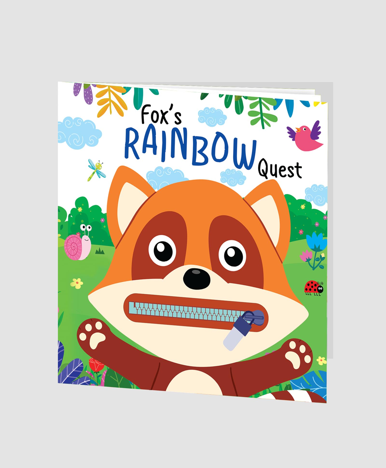 Hello Friend Books Zip it Up: Foxs Rainbow Quest  Story Board Book with Zip: Foxs Rainbow Quest  Zip It Up