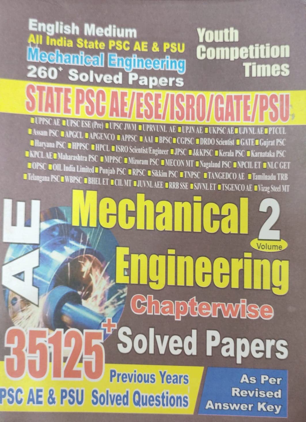 (English Medium) Mechanical Engineering Vol 2 Chapterwise Solved Papers
