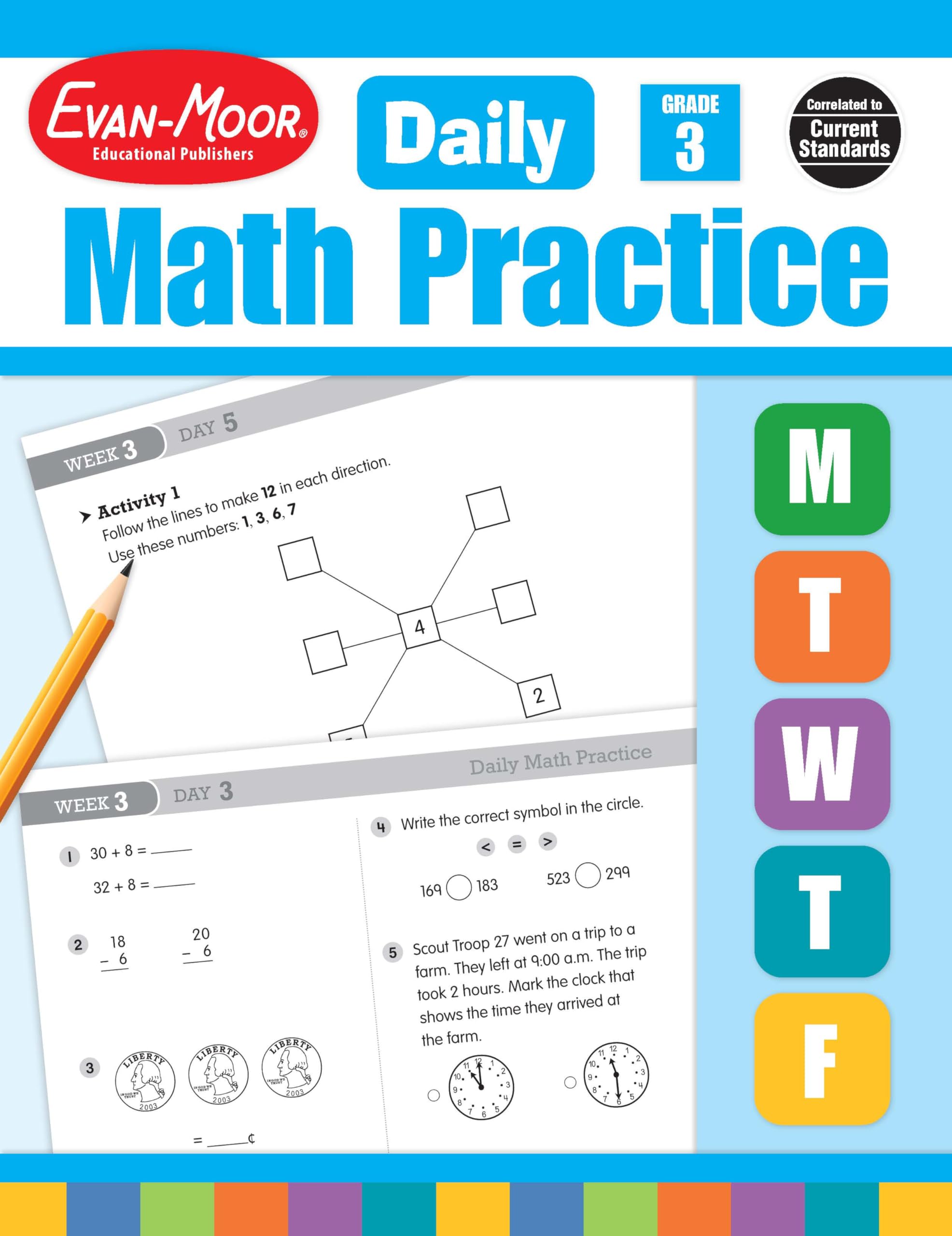 EvanMoor Daily Math Practice, Grade 3