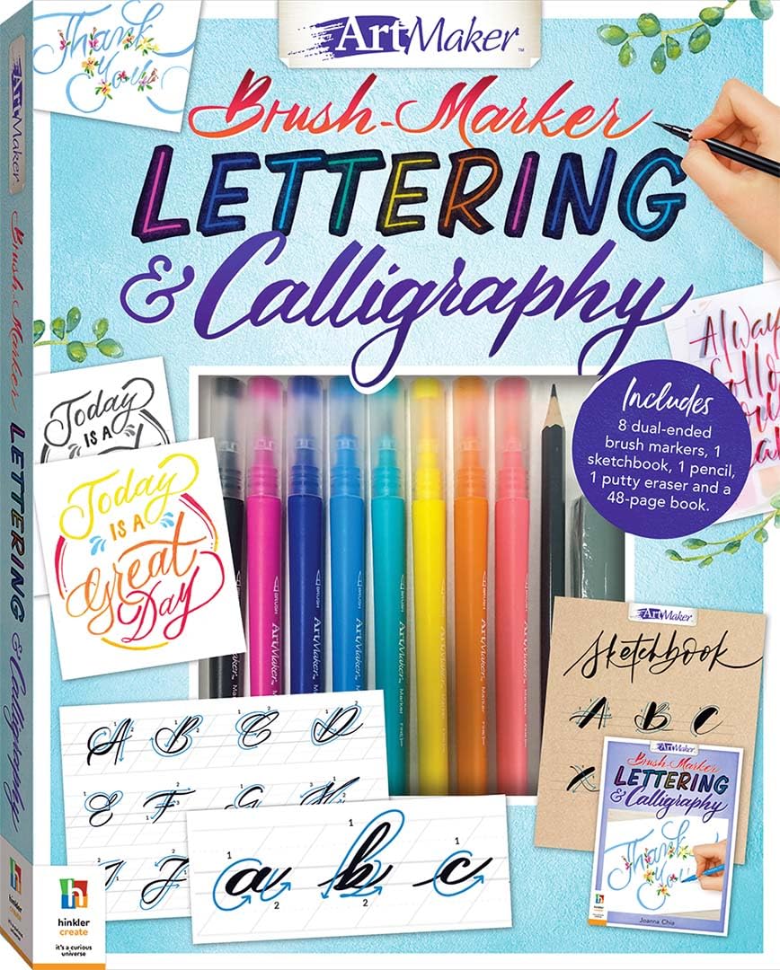 Art Maker Brush Marker Lettering And Calligraphy Kit