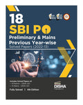 18 Sbi Po Preliminary & Mains Previous YearWise Solved Papers (2022  2013) 4Th Edition