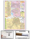 Delhi Ncr Map (Neighbouring Region) English (Size 70 X 100 Cms)|Laminated Both Sides
