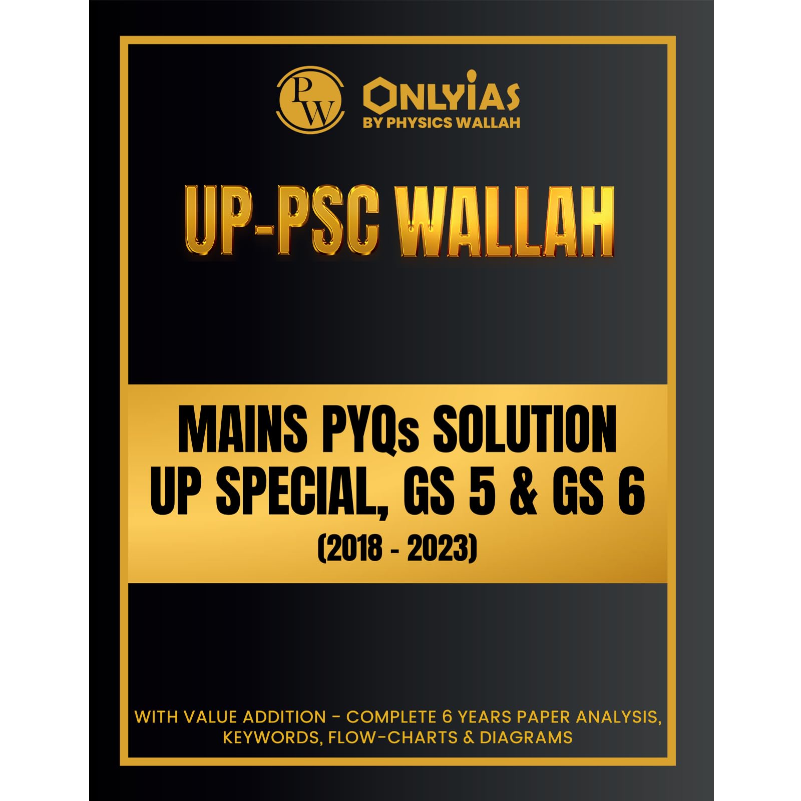 PW UPPSC Wallah Mains PYQs Solution UP Special GS 5 and GS 6 | Complete 6 Years (20182023) Paper Analysis with Flow Charts & D