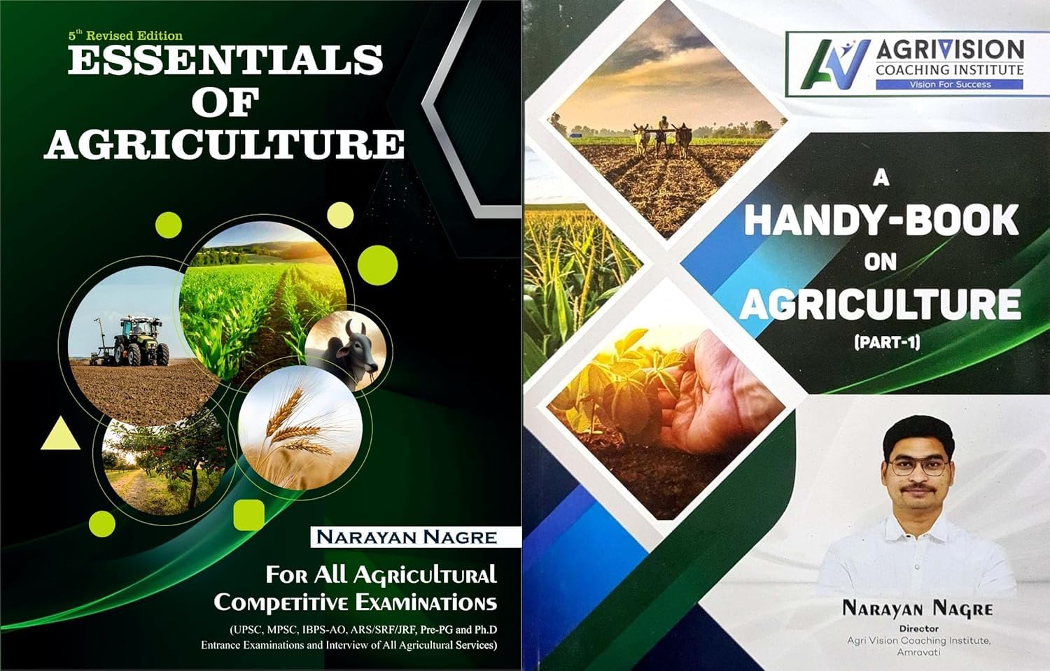 Narayan Nagre  Essentials Of Agriculture + A Ahndy Book On Agriculture (Part 1)  Set Of 2 Books For 2025 Exams