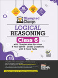 Disha Olympiad Champs Logical Reasoning Class 6 with Chapterwise Previous 8 Year (2018  2025) Questions 3rd Edition | 2026  2