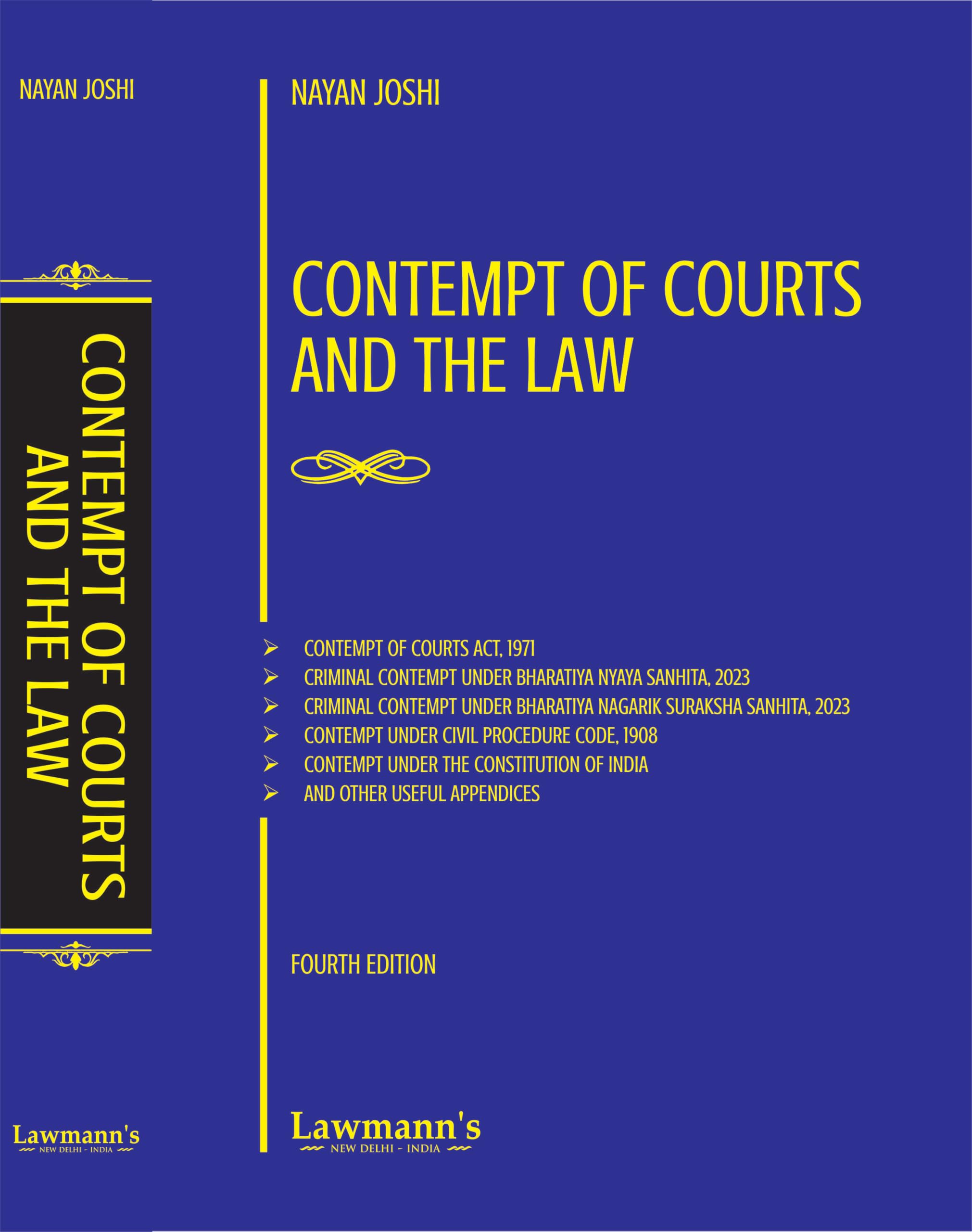 Contempt of Courts and The Law | Contempt of Courts Act, 1971 & Criminal Contempt under BNS, BNSS, CPC and Constitutional Provis