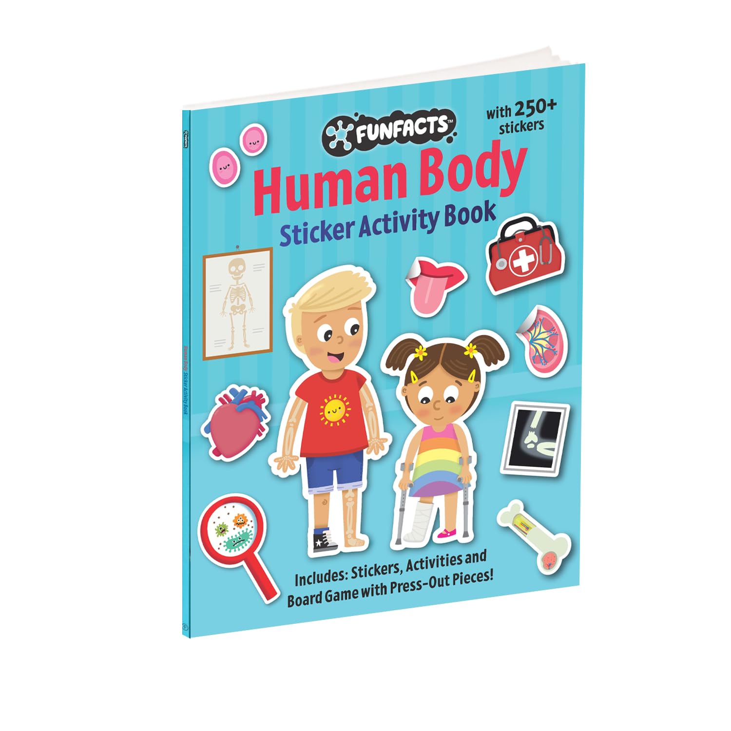 FunFacts  Sticker Activity Book  Human Body | Sticker Activity Book | Educational Activity Book | Interactive Learning | Presc