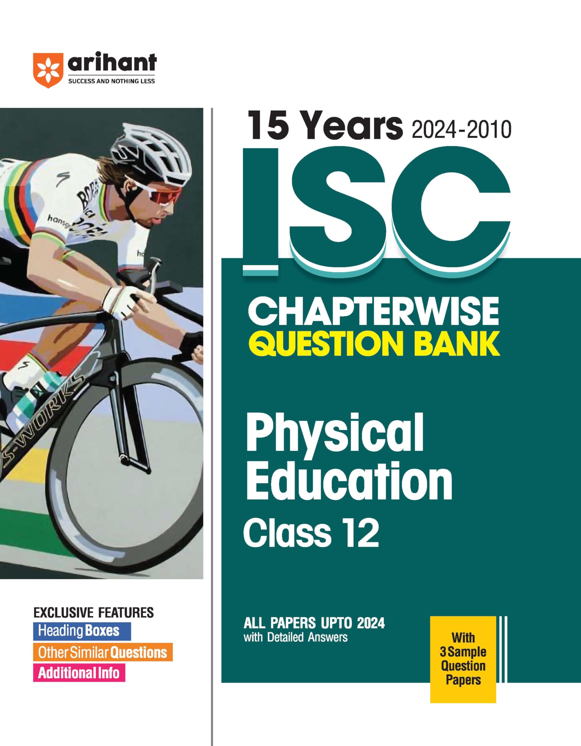 (Old Edition) Arihant 15 Years 20242010 ISC Chapterwise Question Bank Physical Education Class 12