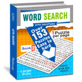 Hello Friend Books Word Search Puzzles Book with Solutions: 150+ Puzzles from Easy to Hard for Adults (Book 2): Word Search Book