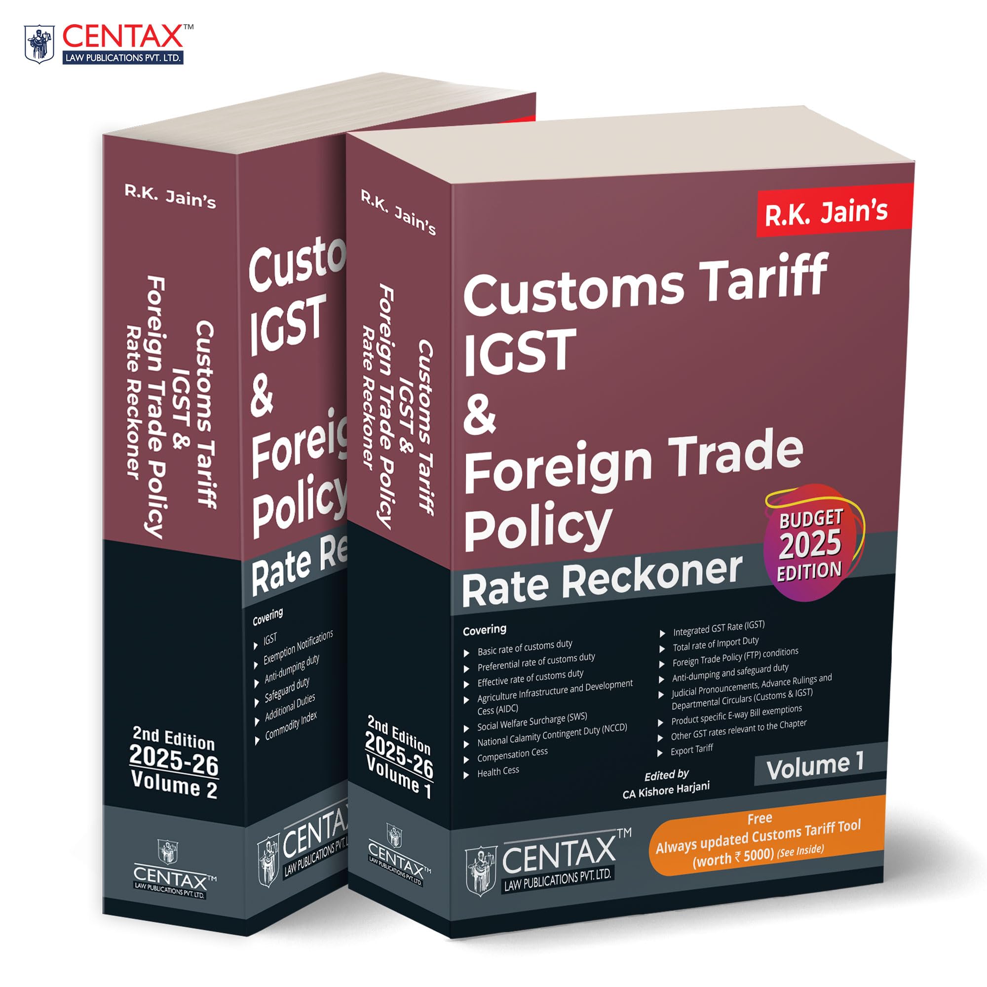 R.K. JainS Customs Tariff, Igst & Foreign Trade Policy Rate Reckoner | 202526  HsnBased CompendiumCovering Duties | Levies