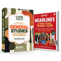 Arihant UPSC IAS Prelims Success Combo 2026 | GS Paper1 (14th Edition) + Headlines Current Affairs Yearly 2026 | 3000+ OneLine