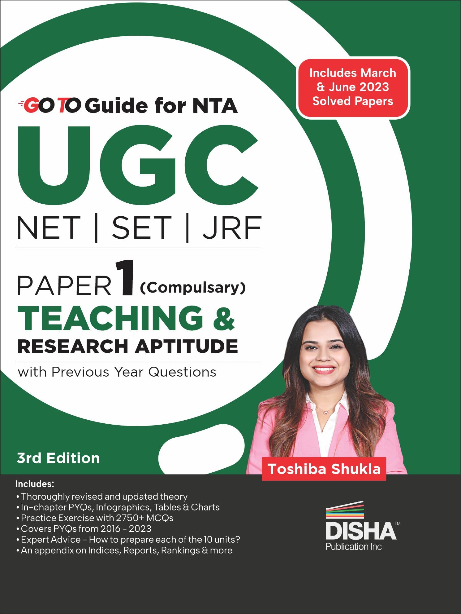 Go To Guide For Nta Ugc Net/ Set/ Jrf Paper 1 Teaching & Research Aptitude With Previous Year Questions 3Rd Edition