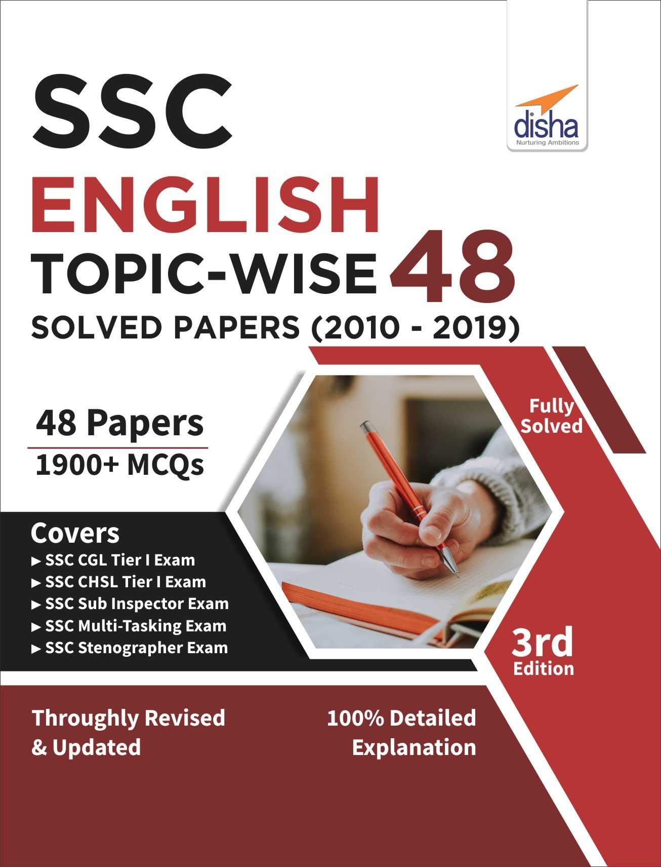 Ssc English TopicWise 48 Solved Papers (2010  2019) 3Rd Edition