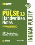 Arihant PULSE 3.0 UPSC Handwritten Notes Indian Polity | Fully Revised Edition with SMART Framework | for UPSC Prelims, State PC