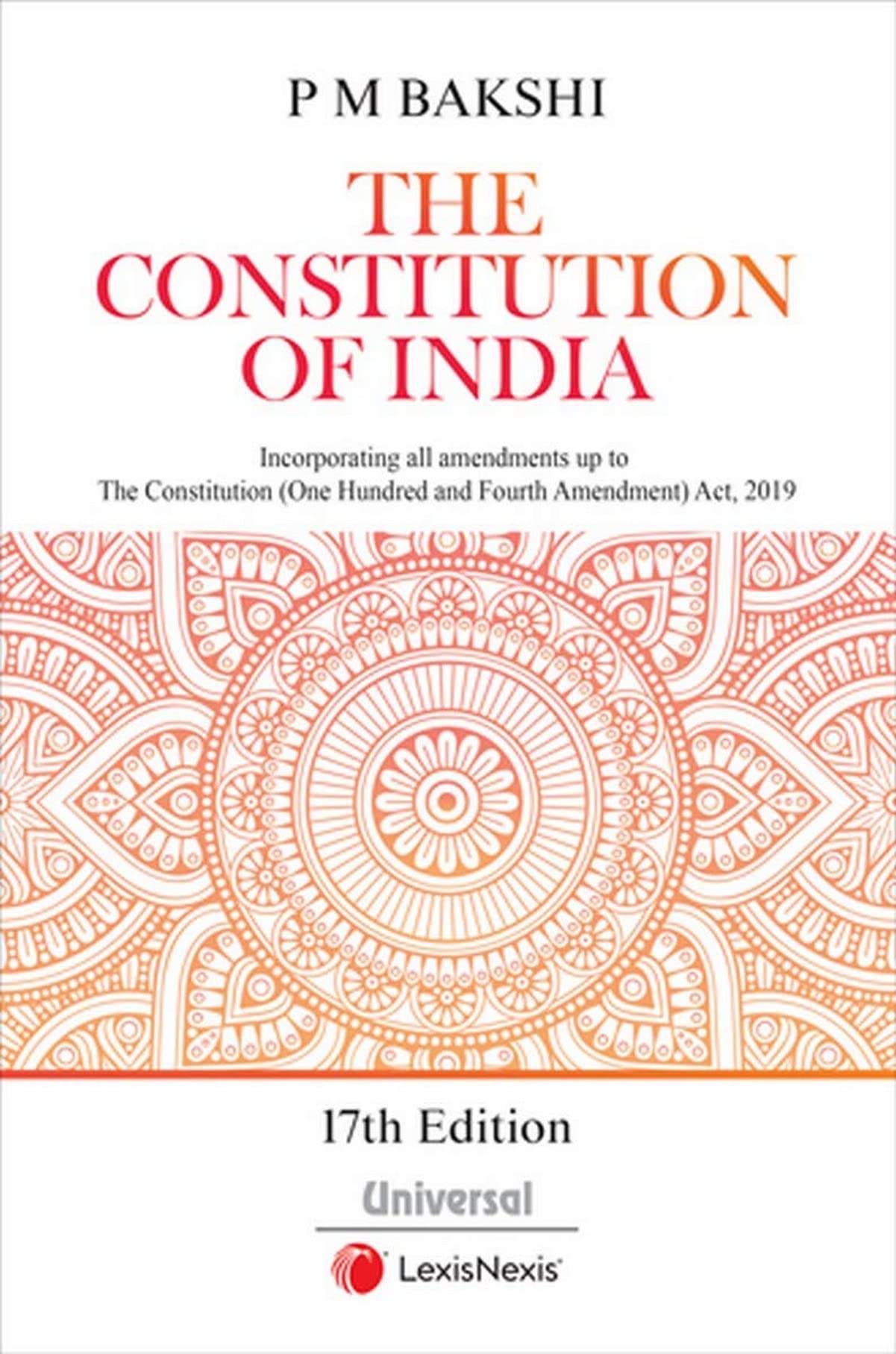 The Constitution Of India  17Th Edition