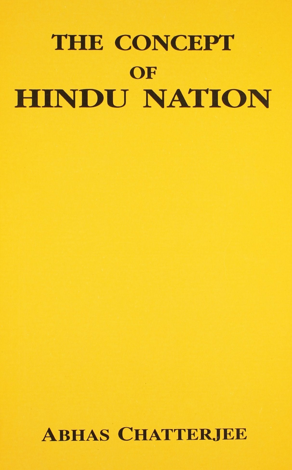 THE CONCEPT OF HINDU NATION ()