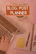 Blog Post Planner : Blog Content and Ideas Workbook | Blogging Kit Organizer and Blog Post Notebook for Content Writers | Gift I