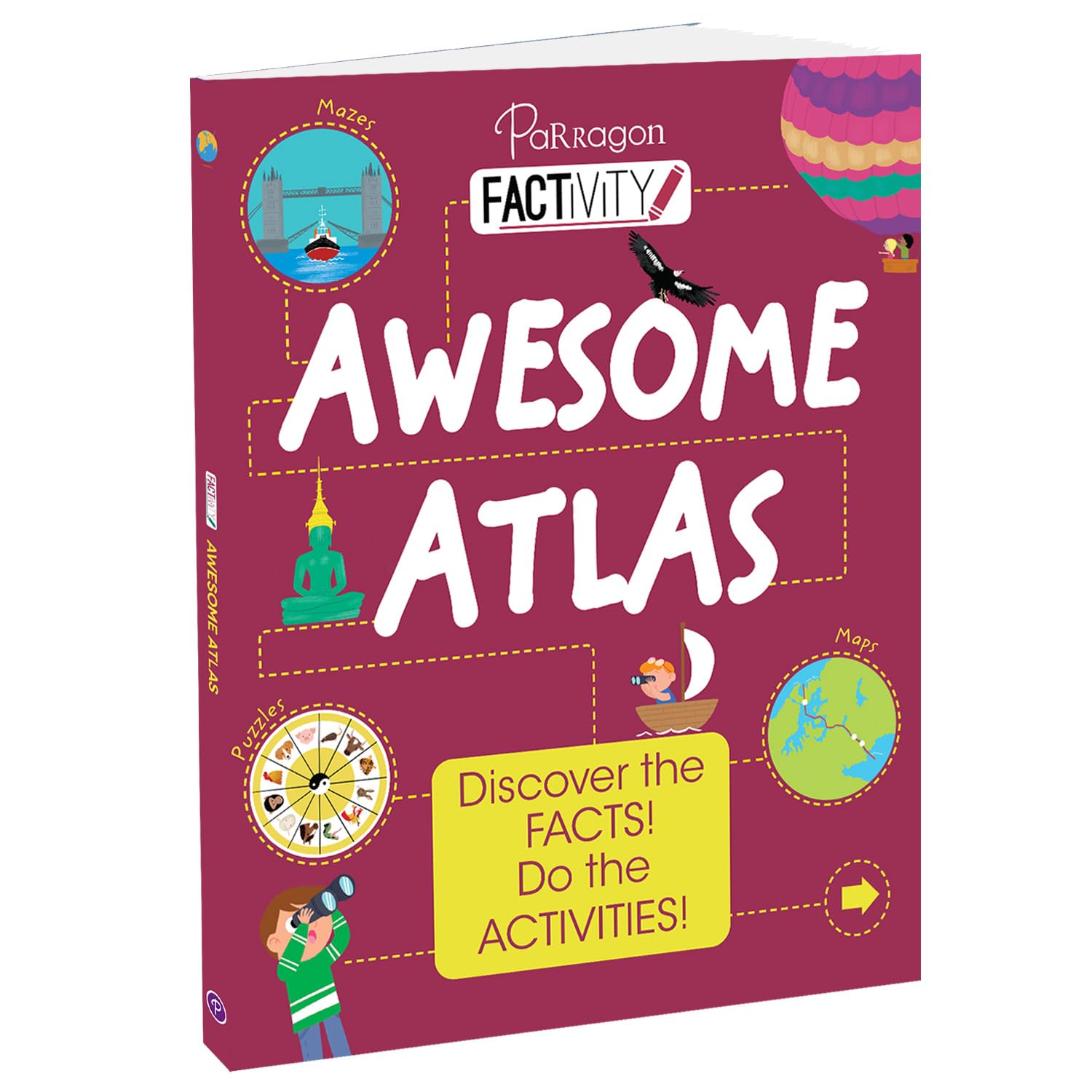 Factivity: Awesome Atlas (Discover The Facts, Do The Activity) | Reference Book | Nonfiction & Activity For Ages 8+