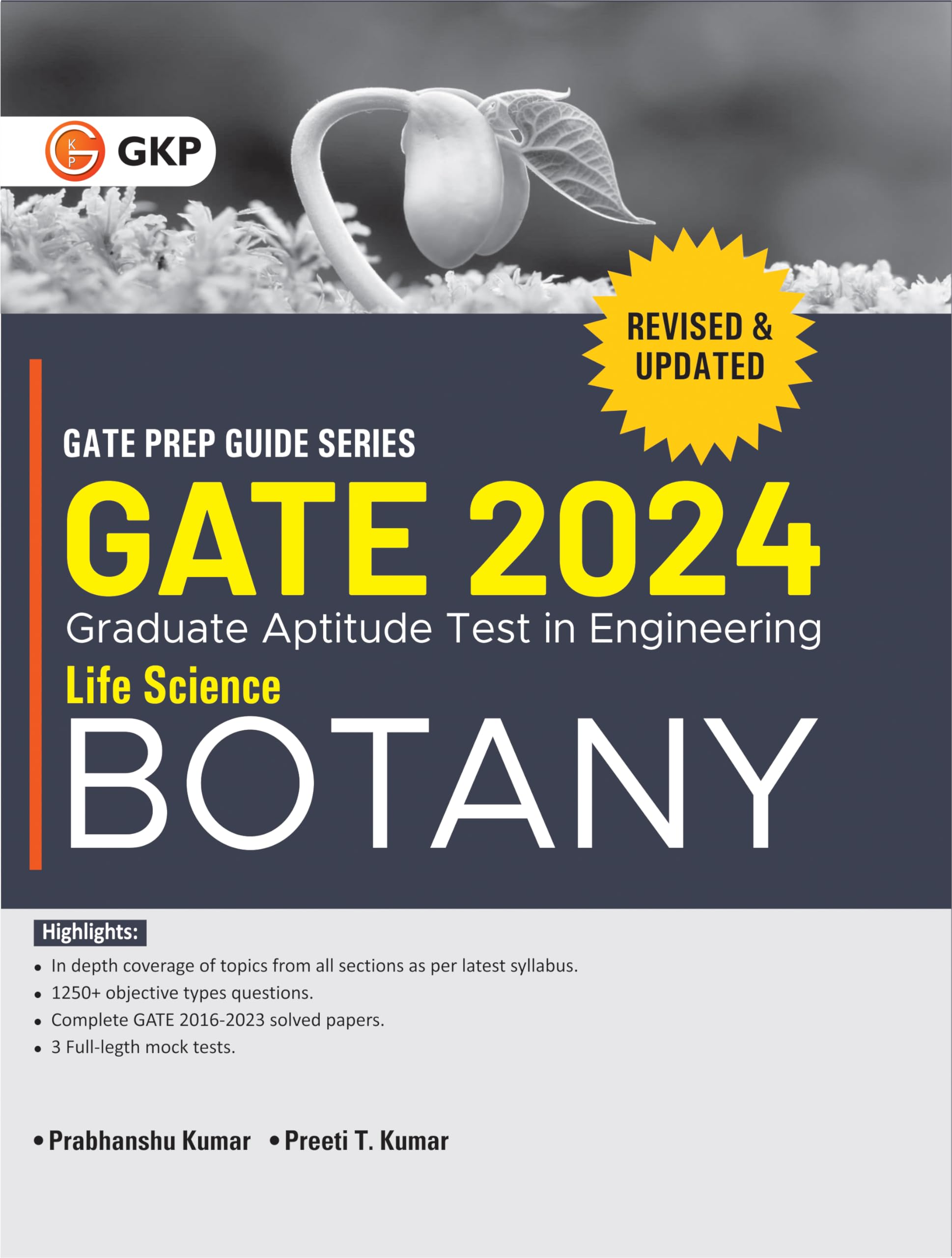 Gate 2024 : Life Science  Botany  Guide By Dr. Prabhanshu Kumar, Er. Preeti T. Kumar