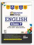 Disha Olympiad Champs English Class 7 With ChapterWise Previous 12 Year (2013  2024) Questions 5Th Edition | Complete Prep Gui