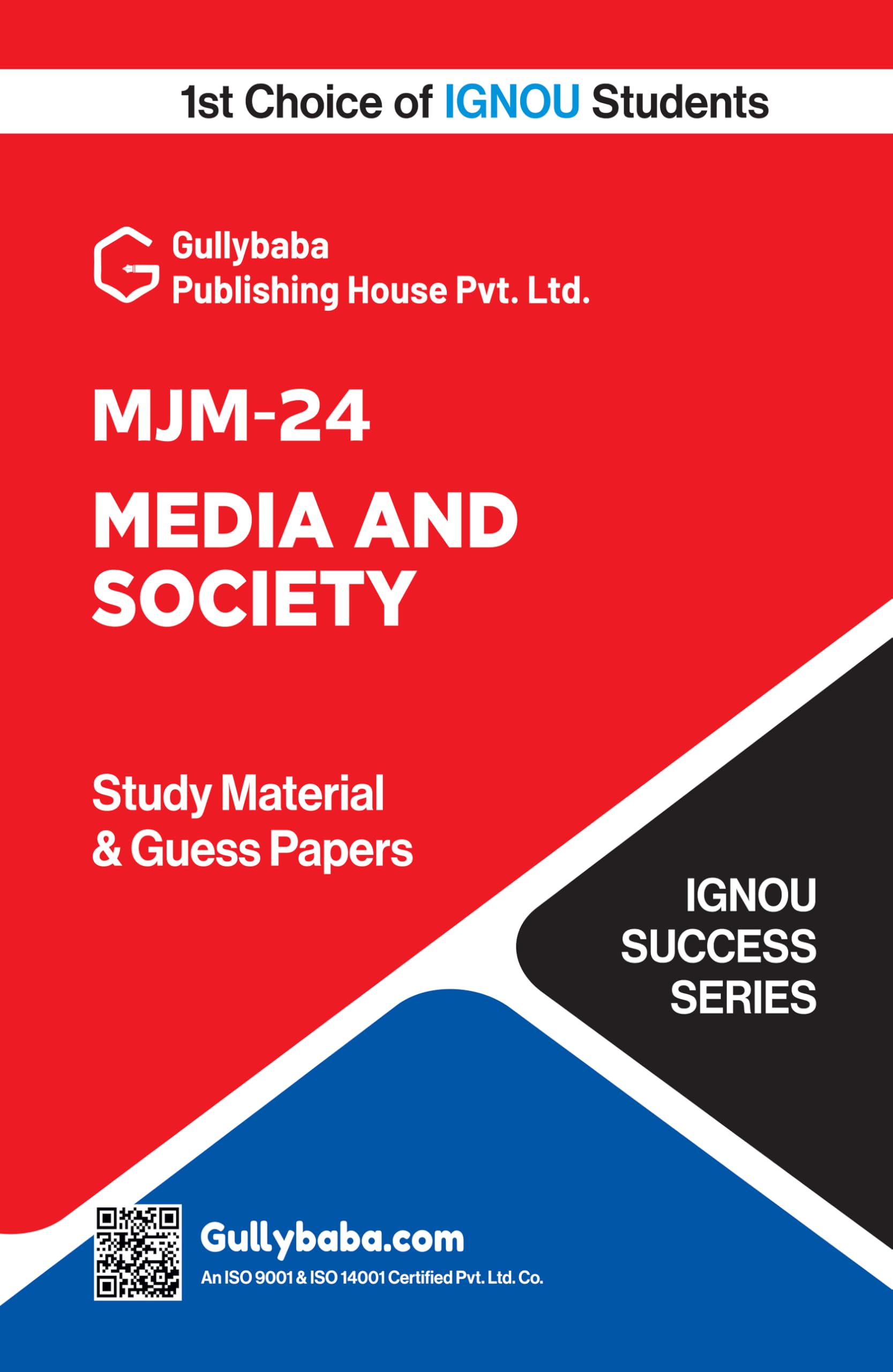 MJM24 Media and Society | IGNOU Latest Help Book/Guide Book with Solved Guess Paper, Practice Paper & Important Exams Notes | b