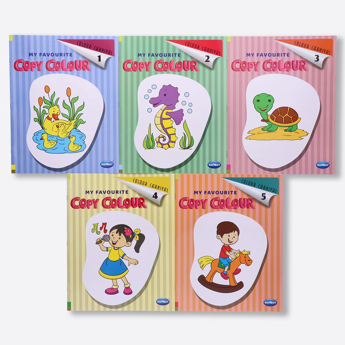 Navneet Colour Carnival: Copy Colour Book Pack 34 Books  ChildrenS Painting And Colouring Books  Bulk Assorted Book Pack Fo