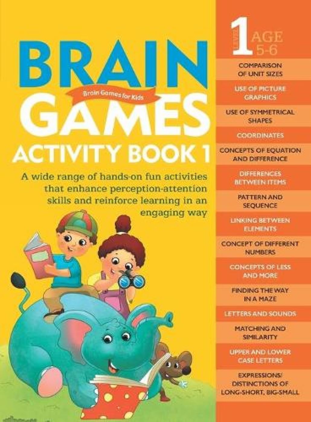 Activity Book : Brain Games for Kids : Brain Games Activity Book Level 1 : Book1