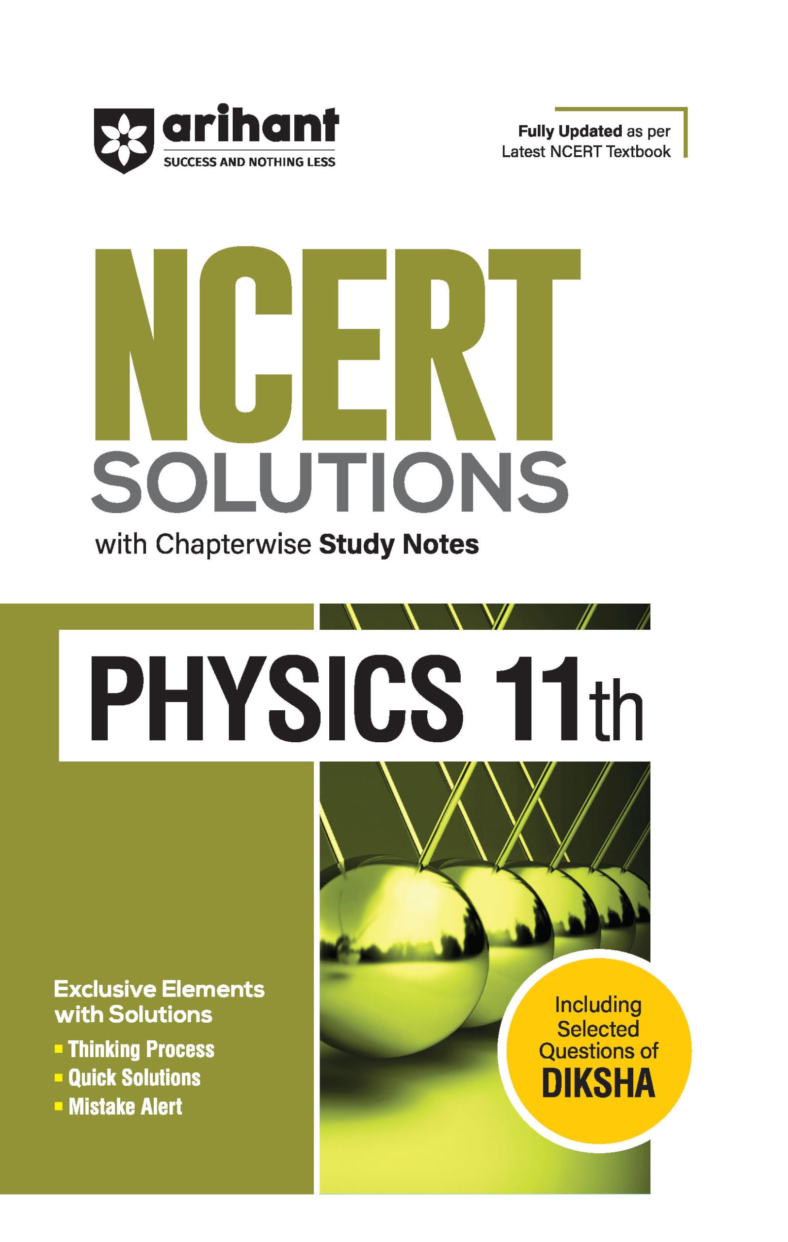 Arihant Ncert Solutions For Class 11Th Physics With Chapterwise Study Notes | Including Selected Questions Of Diksha App | Fully
