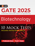 Gkp Gate 2025 : Biotechnology  10 Mock Tests (Includes Solved Papers 20122024)