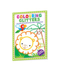 Hello Friend Books Glitter Colouring: Jungle Animals  Easy Colouring with Thick Glitter Lines and Colour Guide, Tear and Frame 