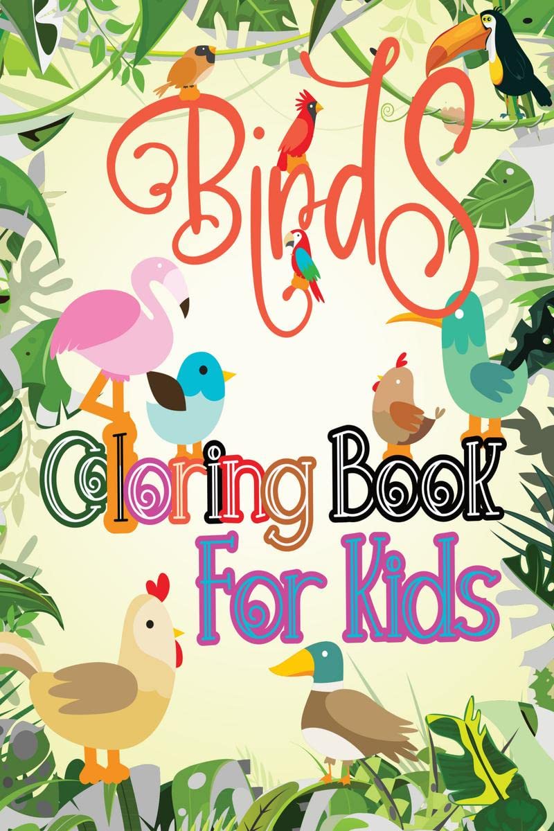 Birds Coloring Book For Kids