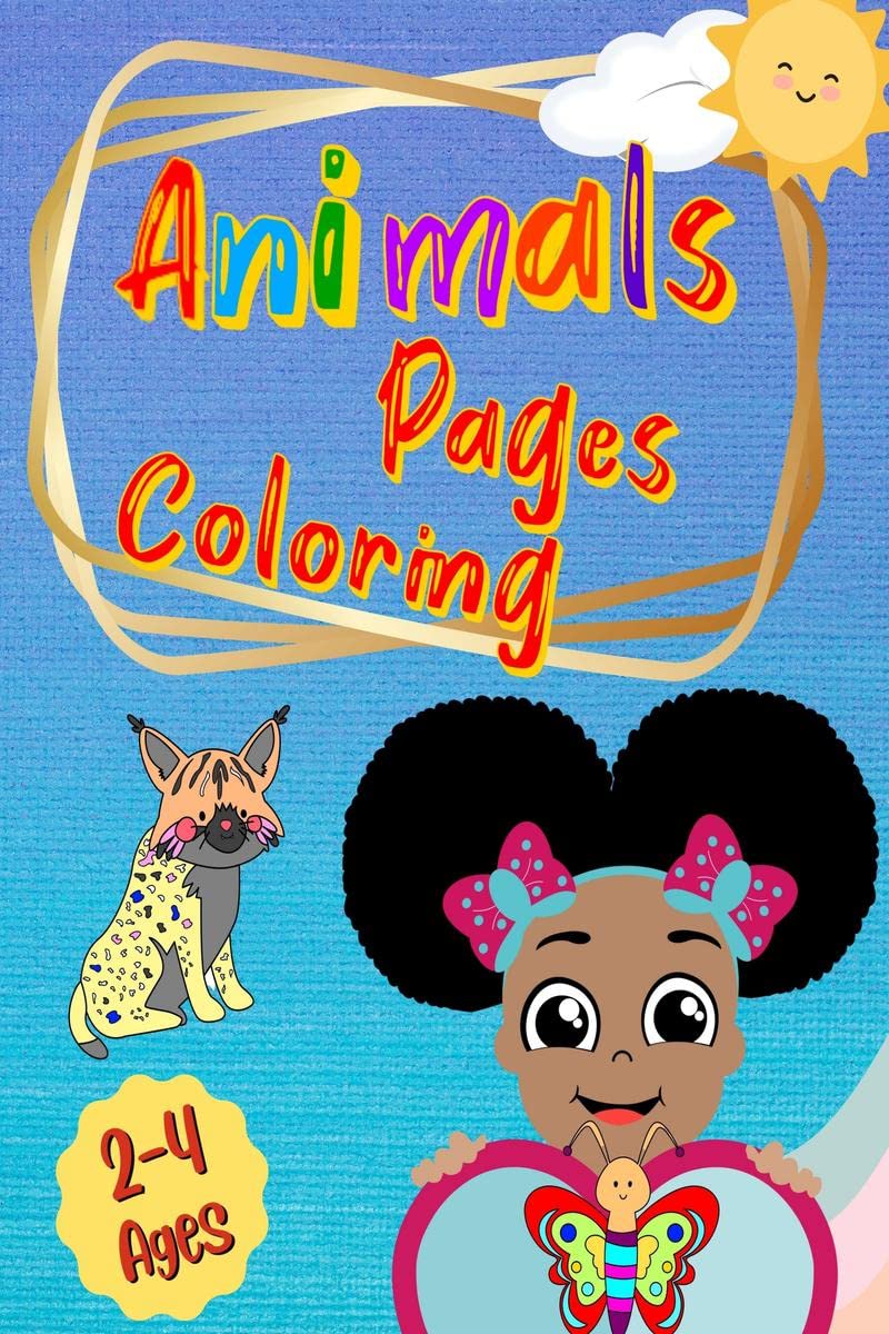 Animals Coloring Pages : Easy and Fun Educational Coloring Pages of Animals for Little Kids Age 24, 48, Boys, Girls, Preschool