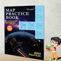 INDIA POLITICAL  MAP PRACTICE BOOK | Discover India: Political Map Practice Guide